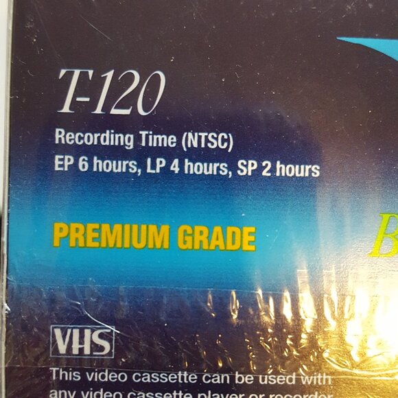 Lot of 4 Sony 6 Hours Premium Grade VHS Video T-120VE Tapes NEW SEALED - Picture 1 of 5
